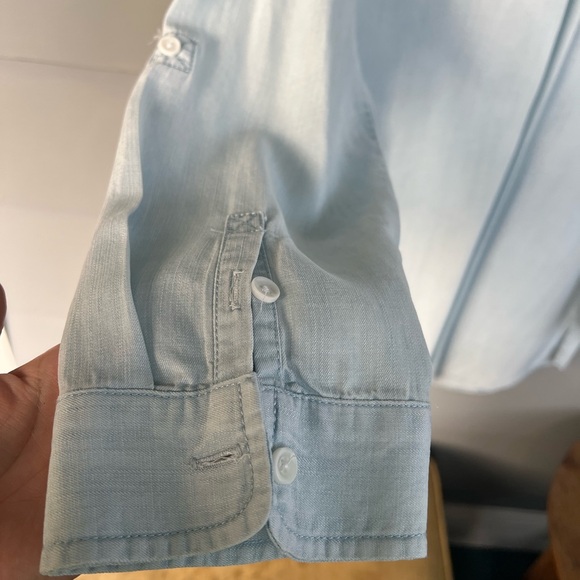 Half-Button Denim Shirt (3) size 16-18-dry cleaned - Picture 4 of 6